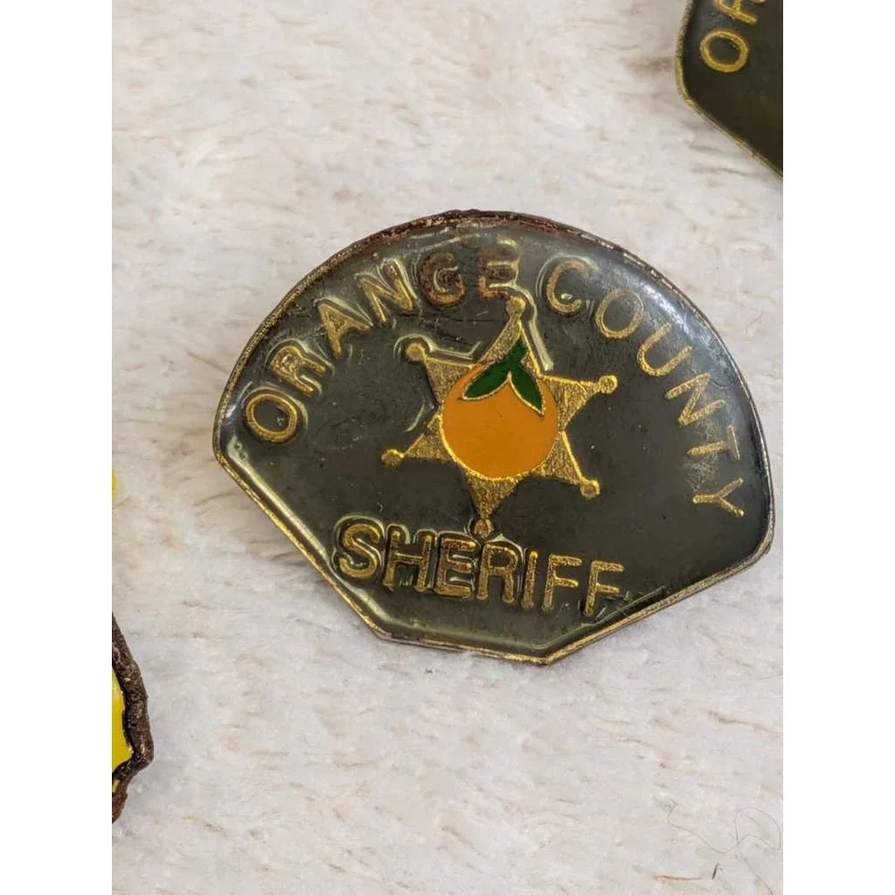 Orange County Sheriff California Bear State‎ Enamel Pin Lot - Set of 4